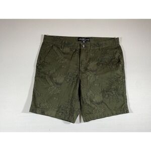 Sunday Work Clothes Mens Shorts 36 Green Subdued Floral Print Casual